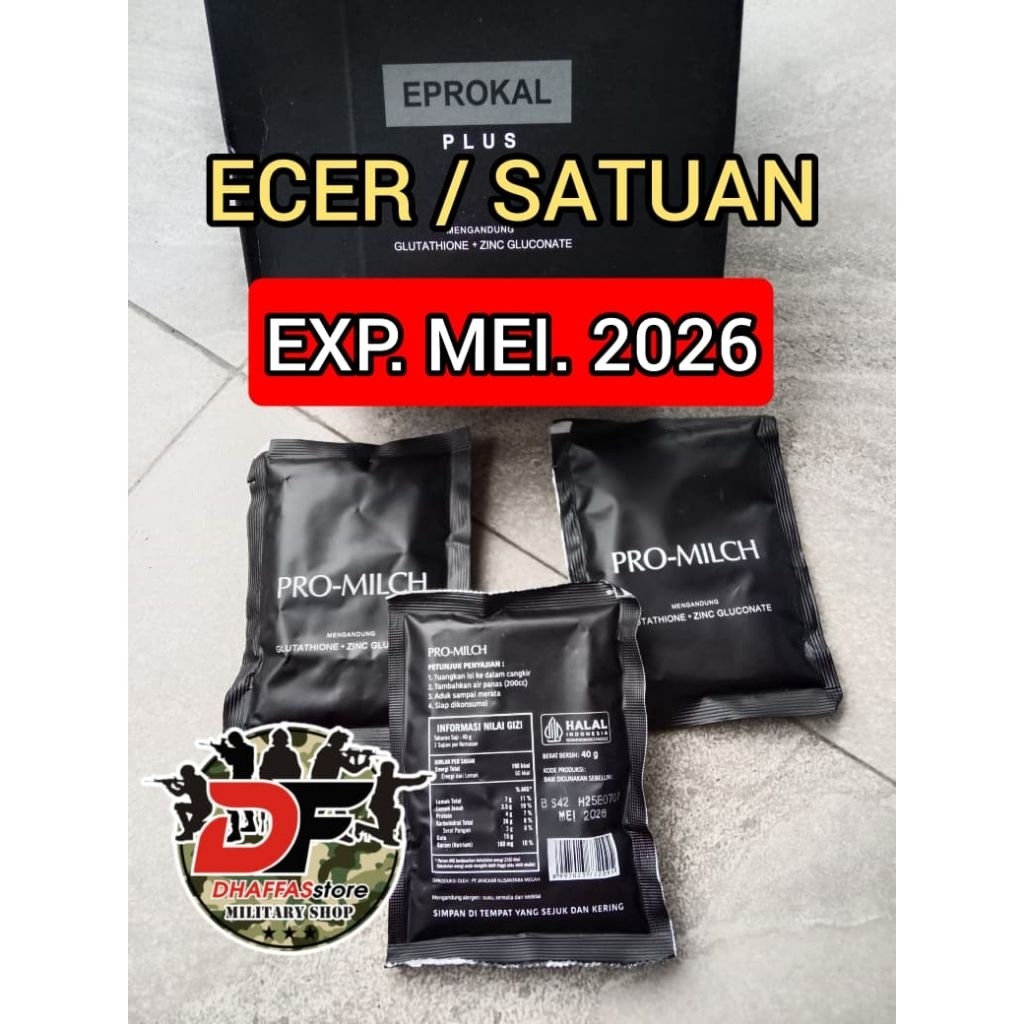 PROMO ECERAN 1 PCS SUSU SEREAL TNI. RANSUM SUSU SEREAL PROMILCH JATAH TNI EXP MEI 2026 . ECERAN SERE