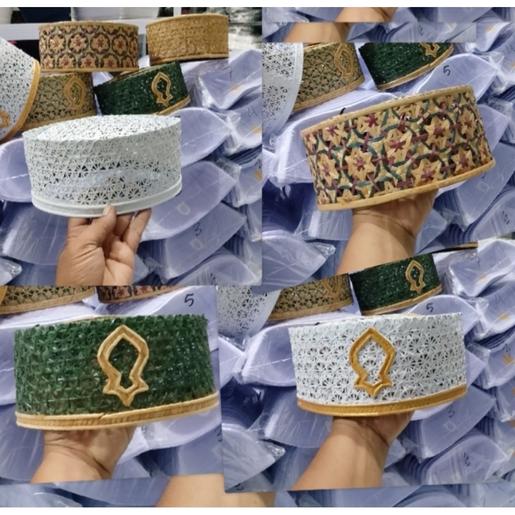 Grosir Peci Rotan Bambu 10 pcs #Songkok#Kopyah#Busanamuslim