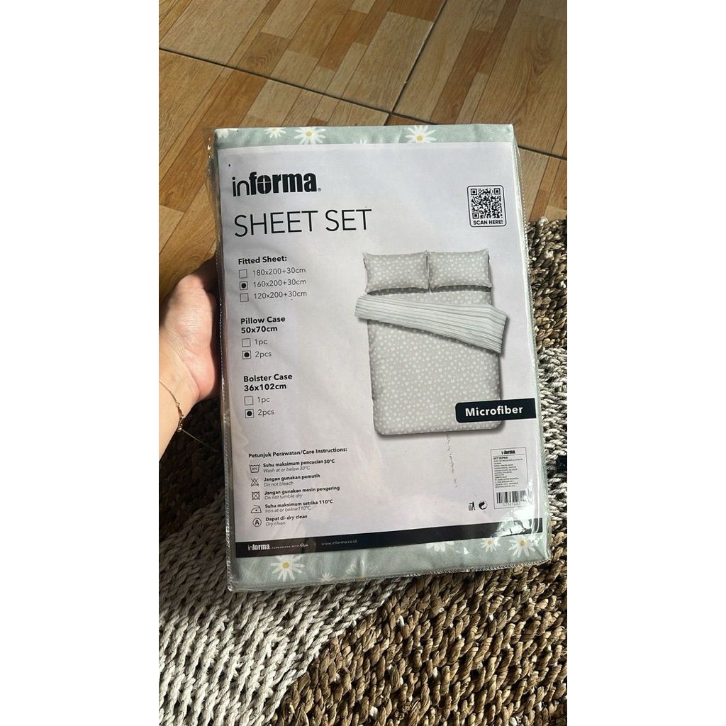 Informa sprei set size 160x200x(+30) cm