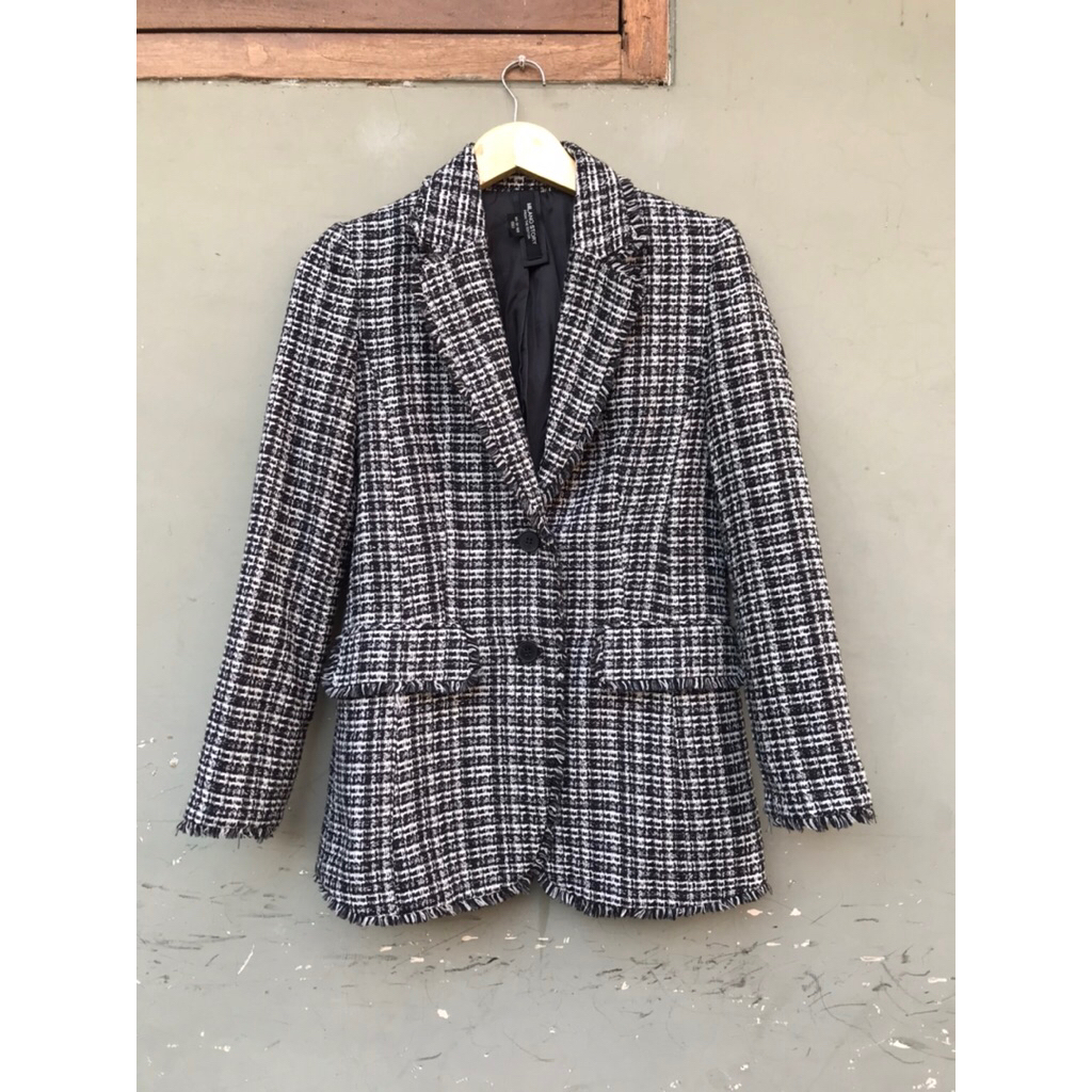 preloved tweed MILANO STORY-preloved tweed-preloved blazer tweed-preloved tweed blazer-blazer tweed-