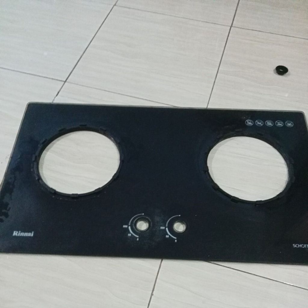 sperpat kaca rinnai kompor tanam 2tungku