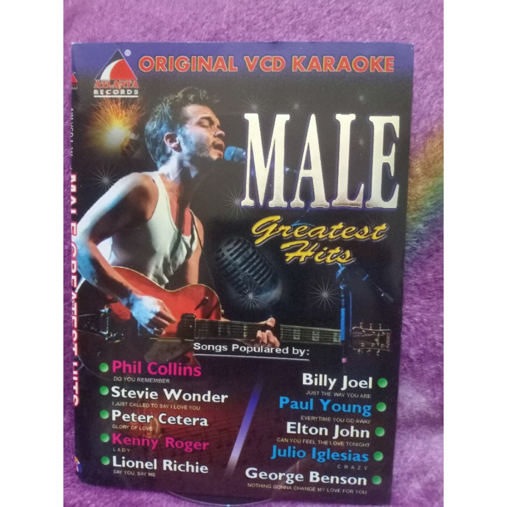 VCD MALE GREATEST HITS