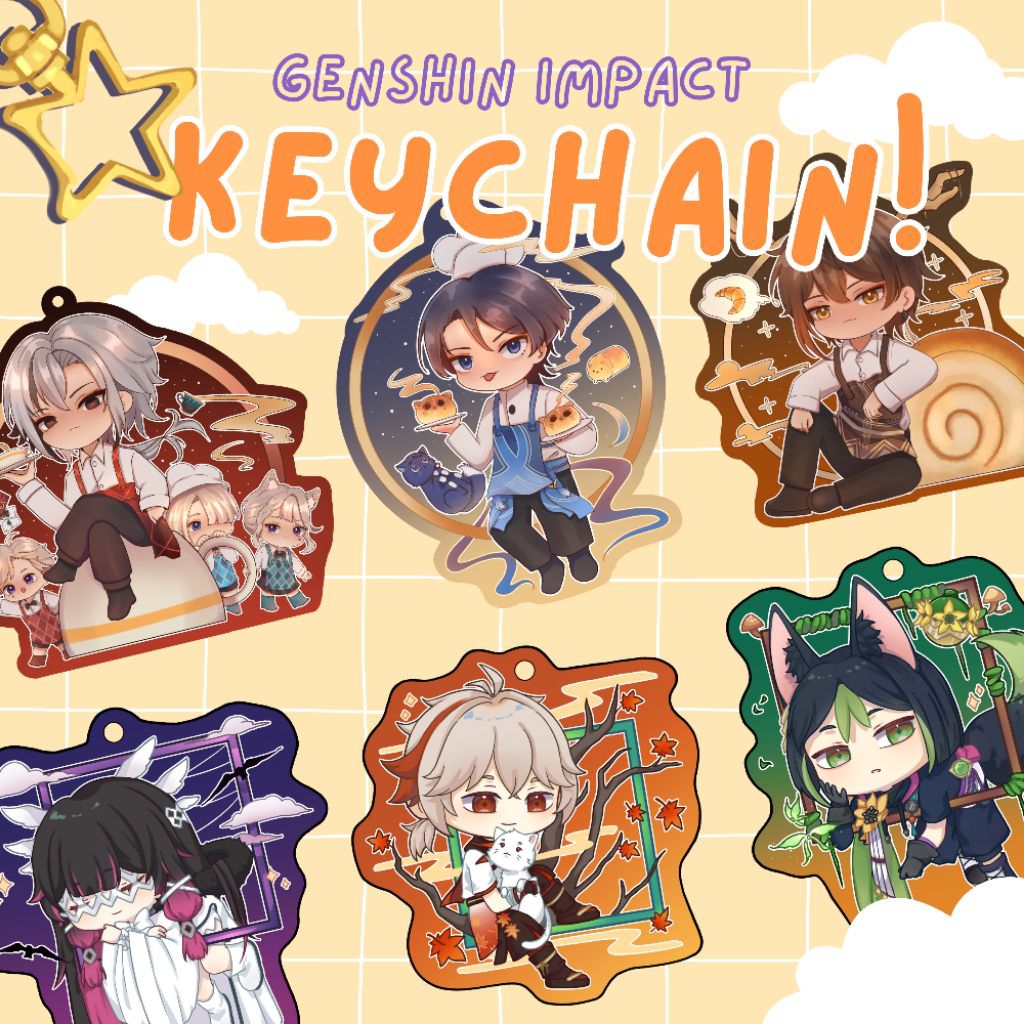 Genshin Impact - Epoxy Keychain