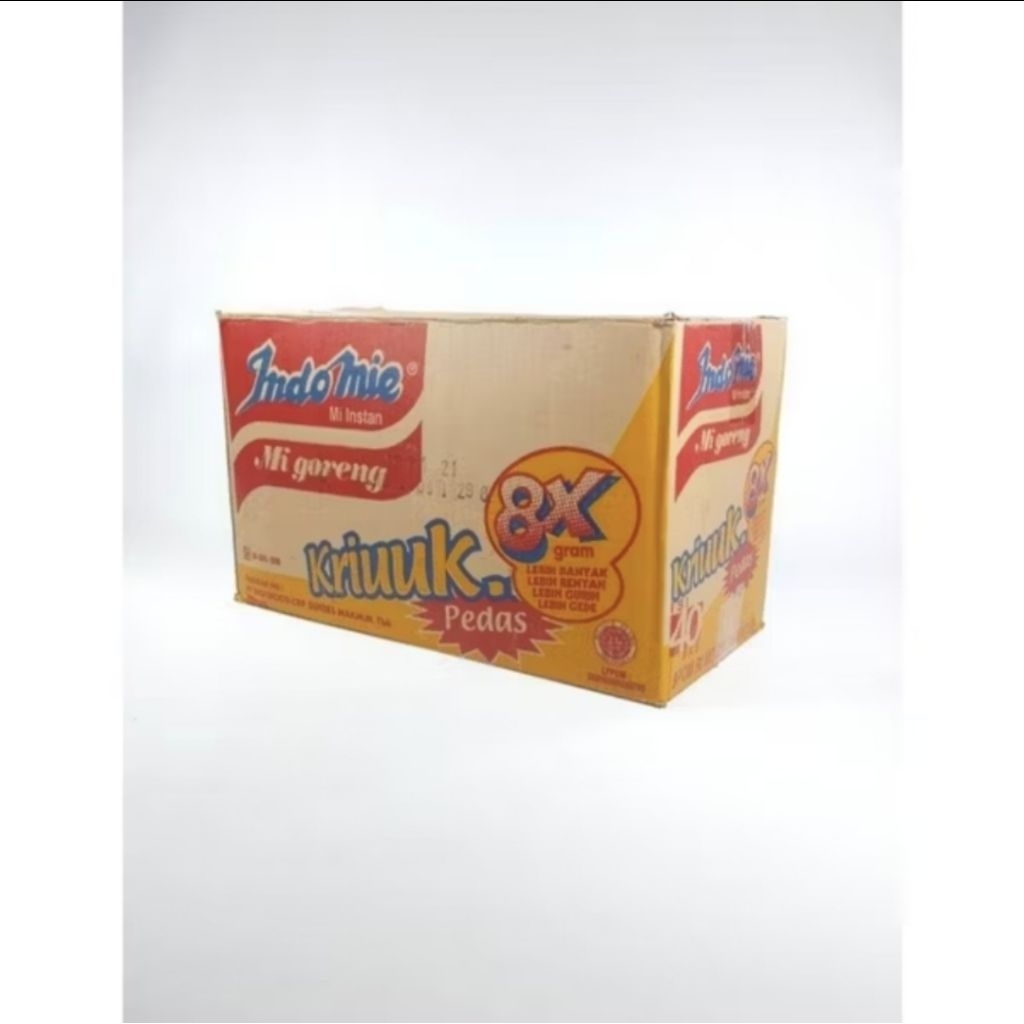1DUS INDOMIE GORENG KRIUK PEDAS 40×90GR