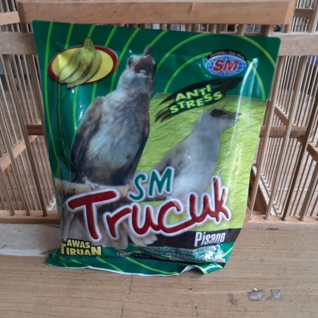 SM TRUCUK rasa pisang ,pakan burung berkicau