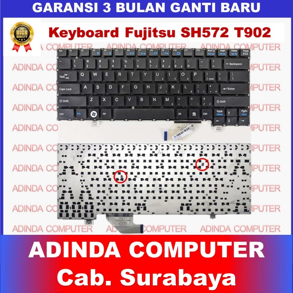 Keyboard Fujitsu Lifebook T902 SH572 SH771 SH772 T732 T734 MP-11C33US-D853W
