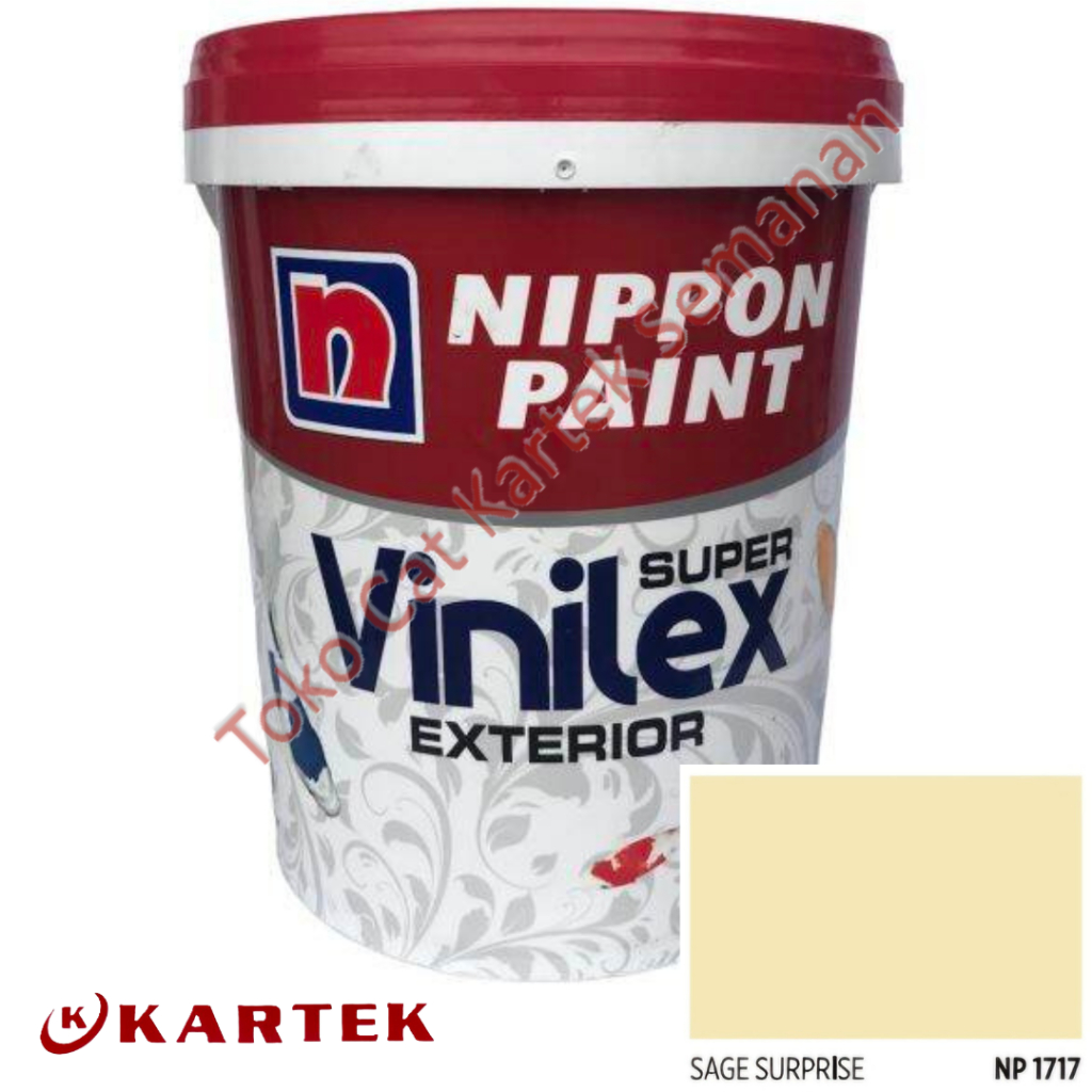 Nippon Paint Vinilex Super Exterior SAGE SURPRISE NP 1717 Cat Tembok Luar Ruangan Weathershield 5 KG