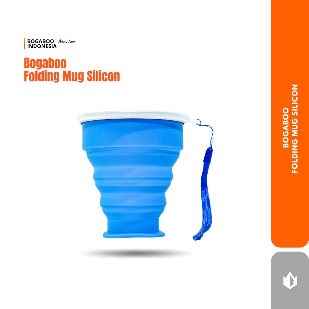 BOGABOO Folding Mug Sillicon 200 ml - Gelas Lipat BOGABOO - Gelas Lipat silicon - Silicon Mug