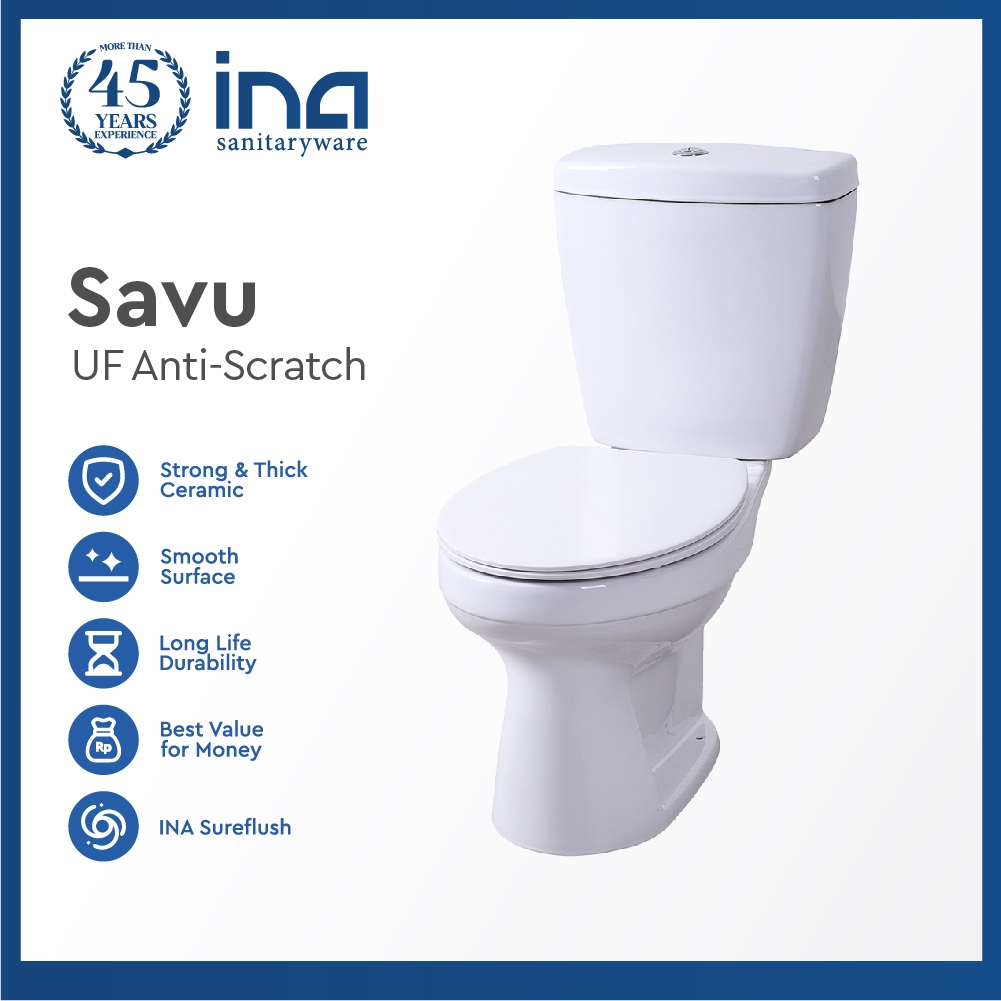 INA Closet SAVU + Seat Cover UF Anti-scratch | Closet SAVU + Seat Cover UF Anti-scratch +Toilet Show