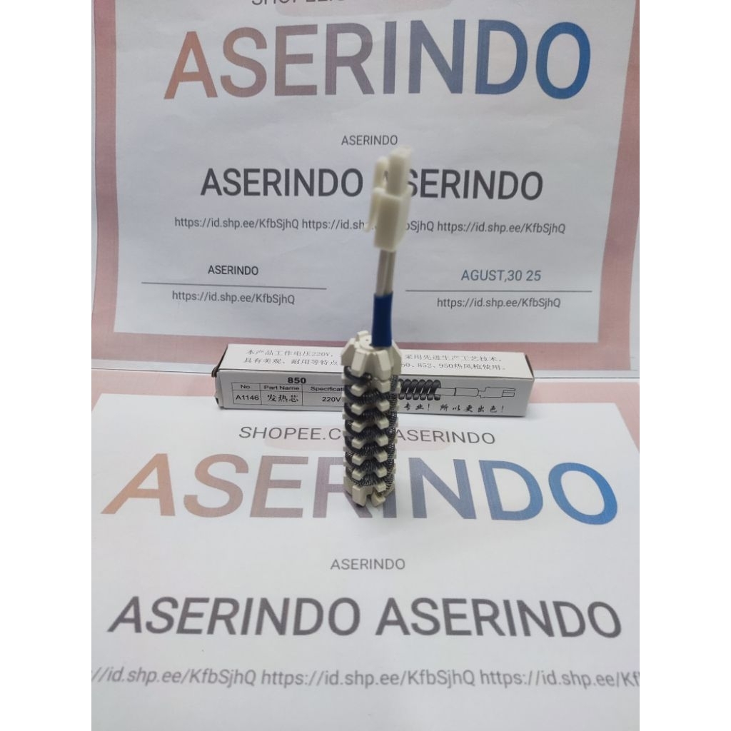 HEATING ELEMENT BLOWER UAP 850A - ELEMENT SOLDER AIR 850 ANALOG 2 CABLE SESUAI FHOTO