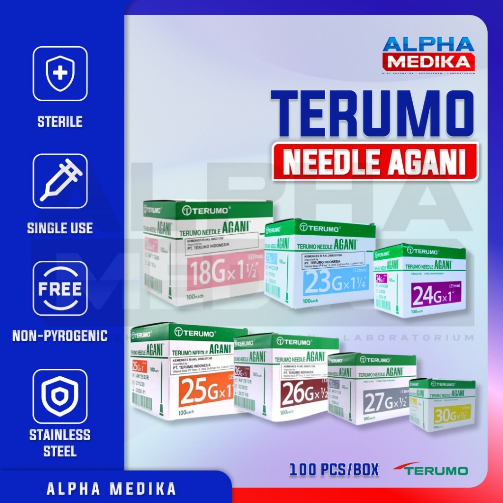 TERUMO - Jarum Terumo Agani / Needle Terumo Agani 100pcs