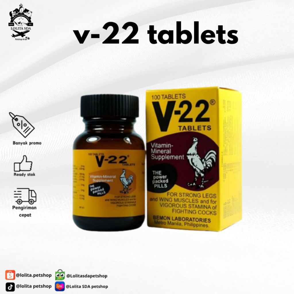 v-22 tablets untuk ayam v22 suplemen ayam