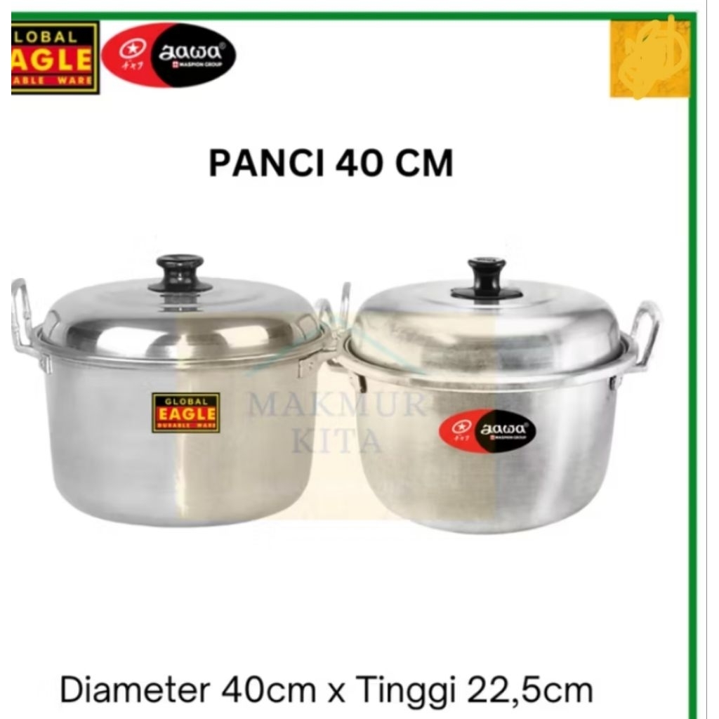 panci Jawa ukuran 40 cm aluminium panci besar Jawa Maspion