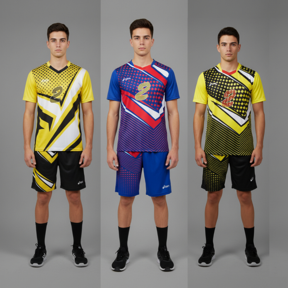 SKVA Setelan Voli Asics Stelan Voli Jersey Volli Baju Volly Nomor