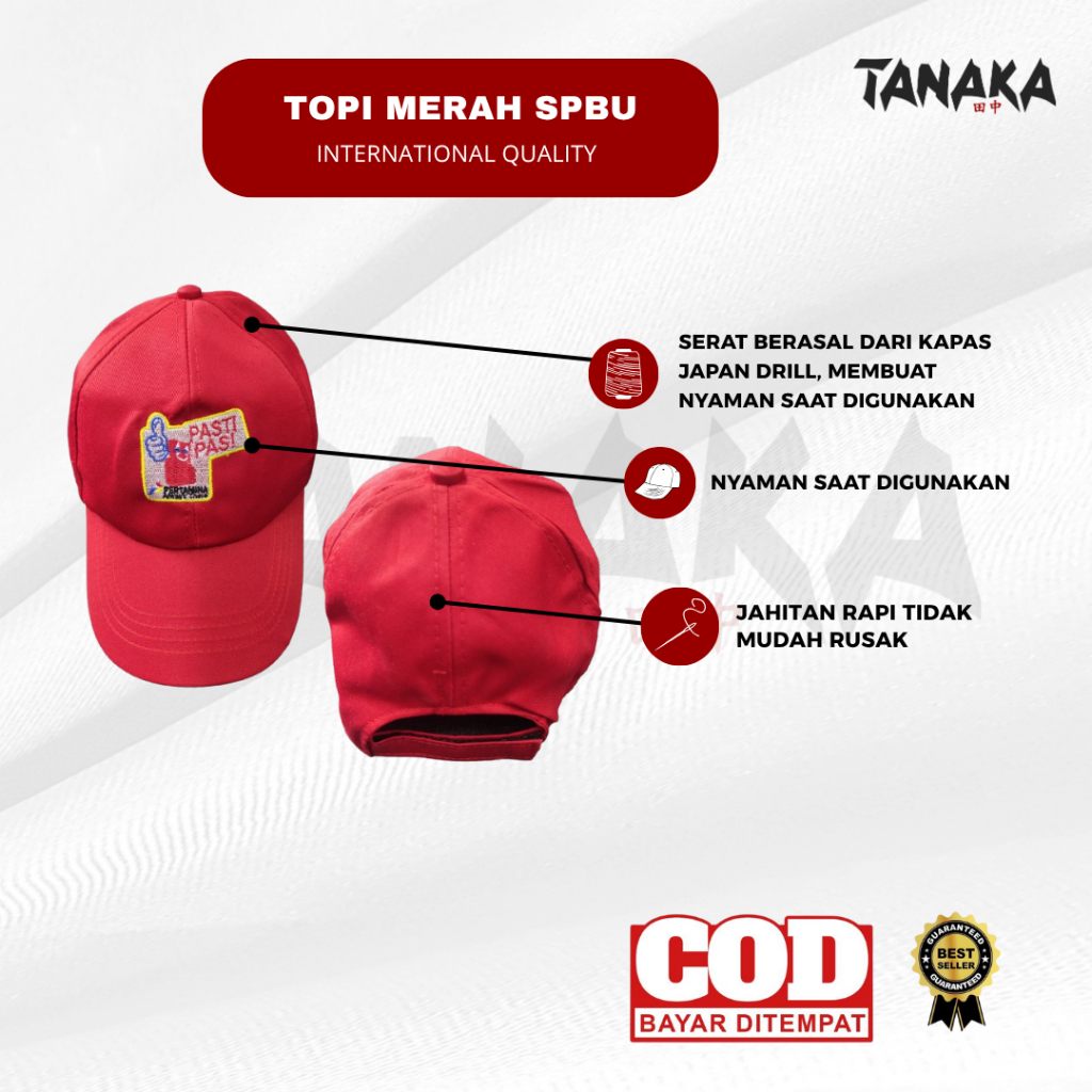 Topi SPBU | Topi Pertamina | Topi Merah | Topi Kerja Pertamina | Topi Baseball Cup | Topi Kerja SPBU