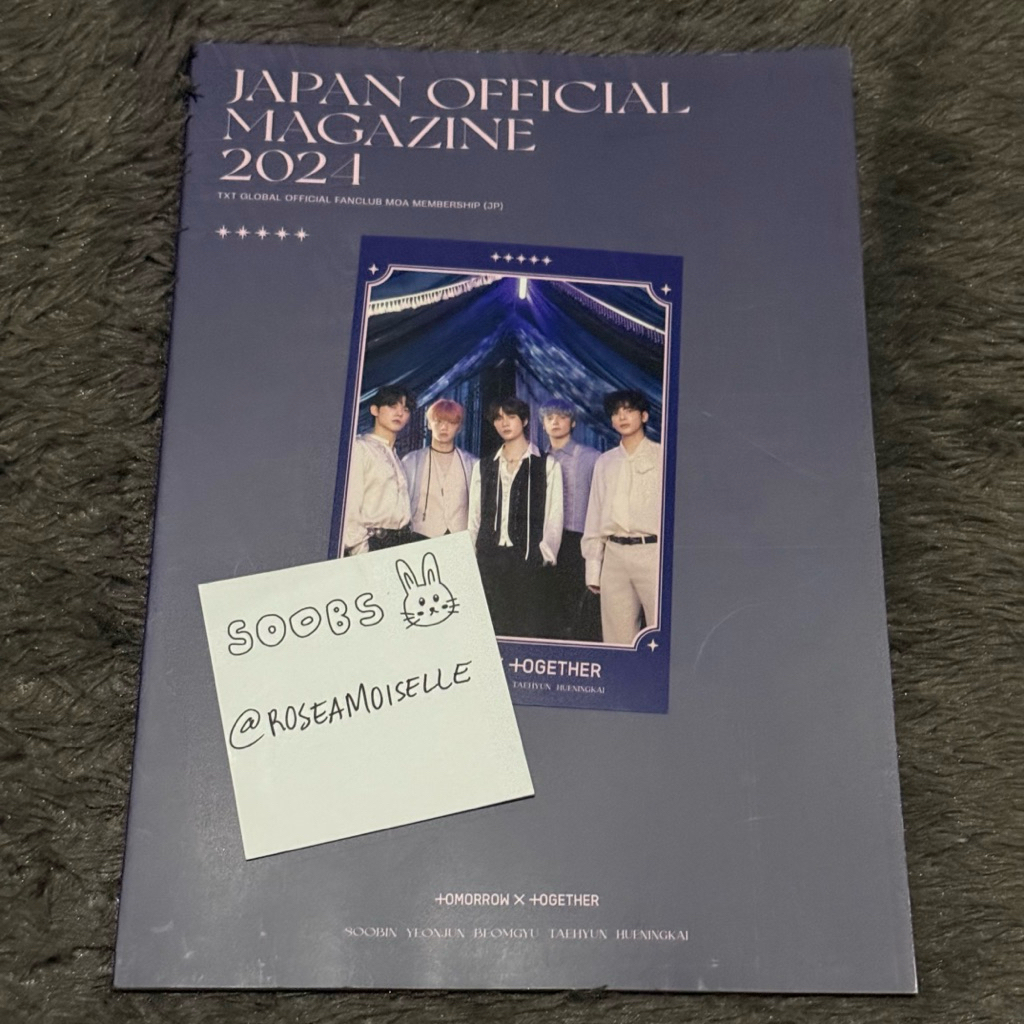 txt jpfc magazine 2024 - yeonjun soobin beomgyu taehyun hueningkai