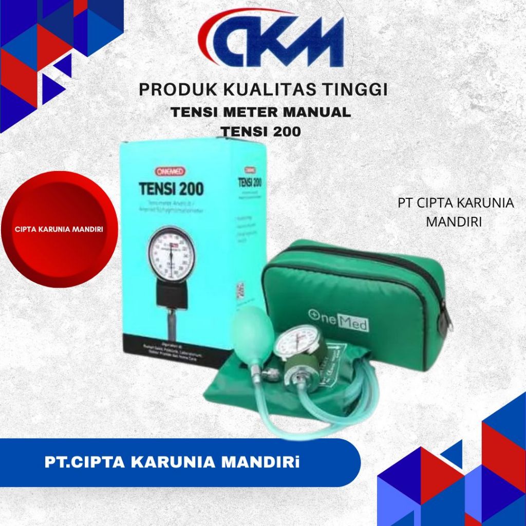 Tensi Aneroid Onemed / Tensi 200 Onemed / Tensi Onemed HANYA TENSIMETER SAJA