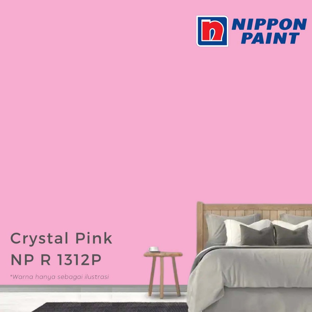 CAT TEMBOK NIPPON PAINT - CRYSTAL PINK NPR1312P - PAIL