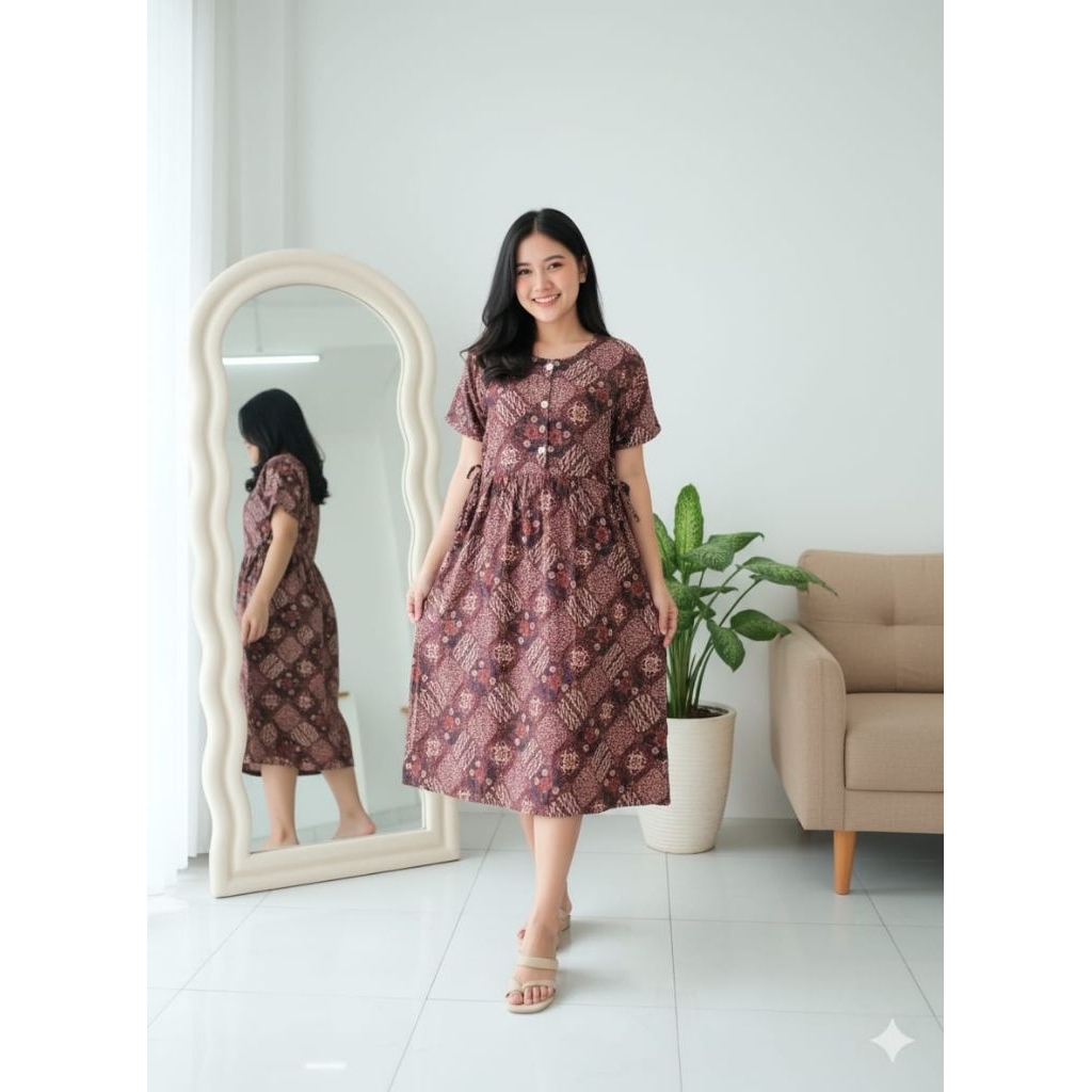 Daster Kencana Ungu Label Hijau / KUI Ds. Slempang LD: 100cm - KUI Ds. 47 LD: 105cm