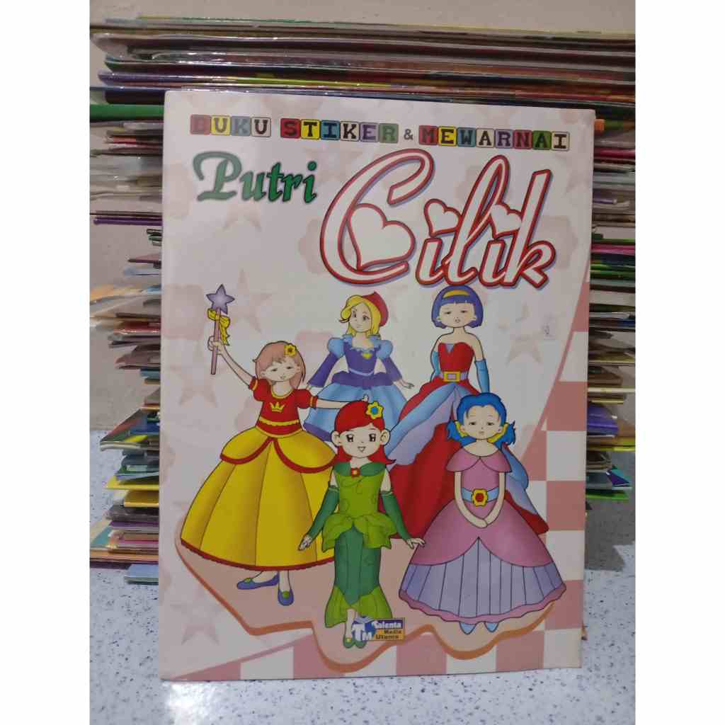BUKU BUKU STIKER DAN MEWARNAI PUTRI CILIK