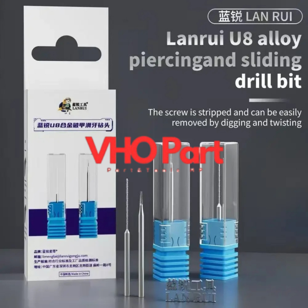 LANRUI U8 U8S ALLOY PIERCING AND SLIDING DRILL BIT - ALAT PEMBUKA BAUT RUSAK