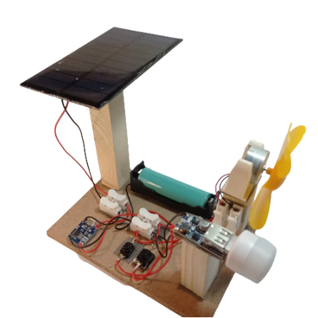 Panel Surya Tenaga Surya PLTS Energi Dengan Battery Simulator Edukatif