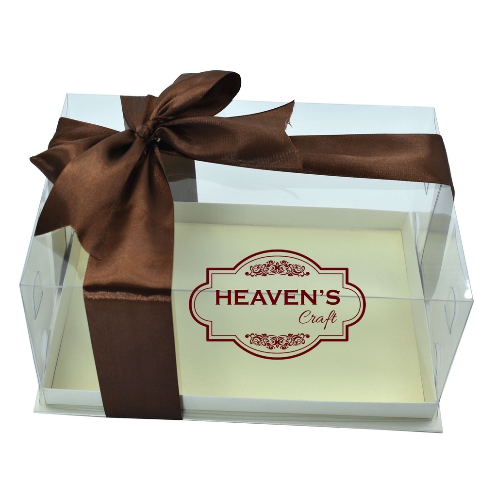 Box kue/tart/mika/pudding 24X16X12 Dengan PITA