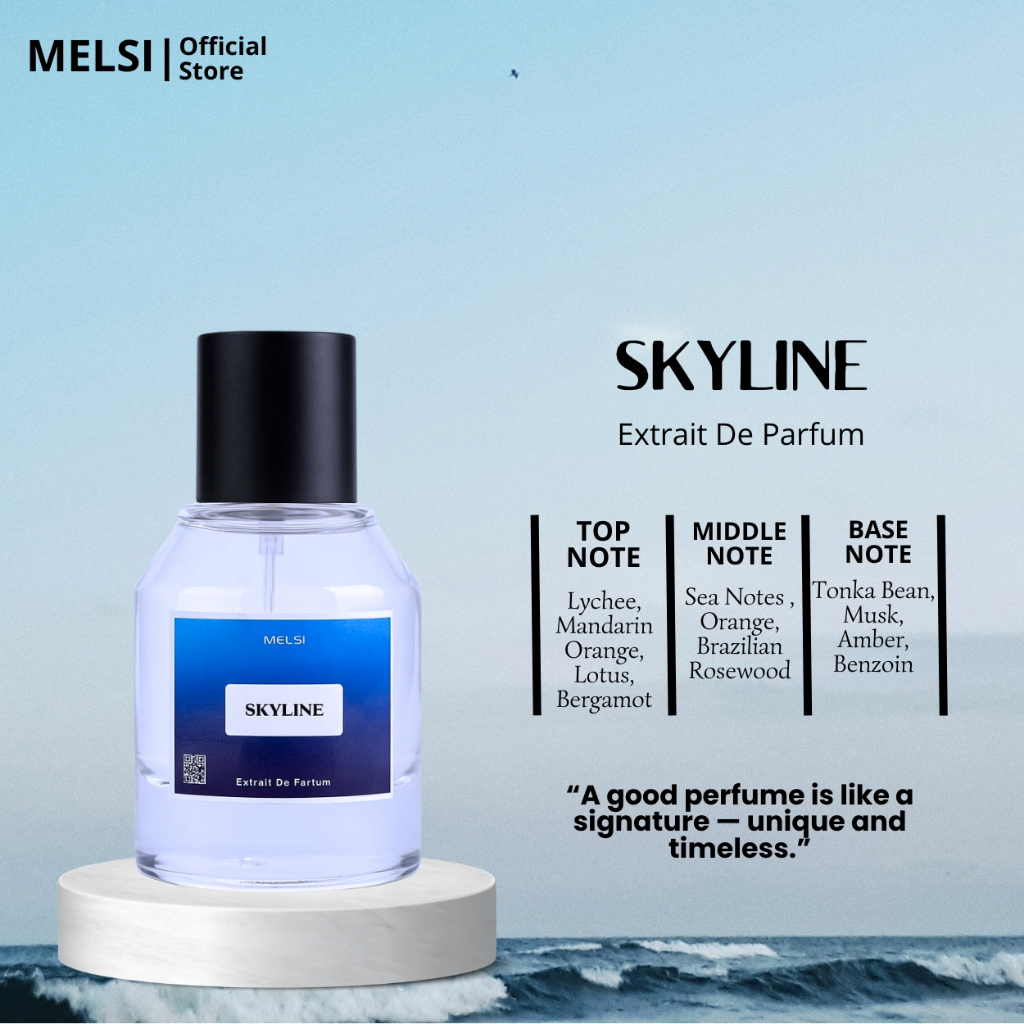 MELSI Parfum || SKYLINE Extrait De Parfum / Parfume Pria Wangi Tahan Lama