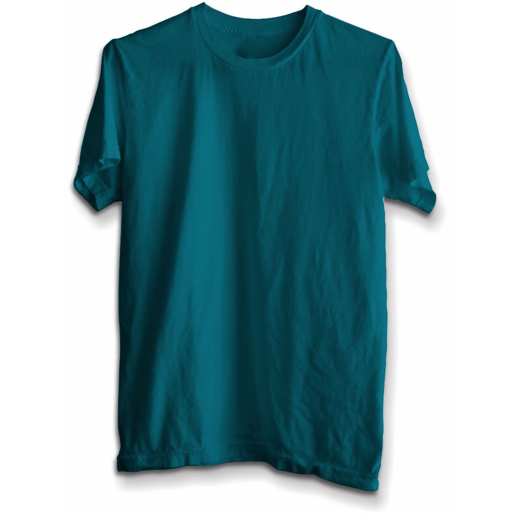 Kaos polos Biru Tosca lengan pendek