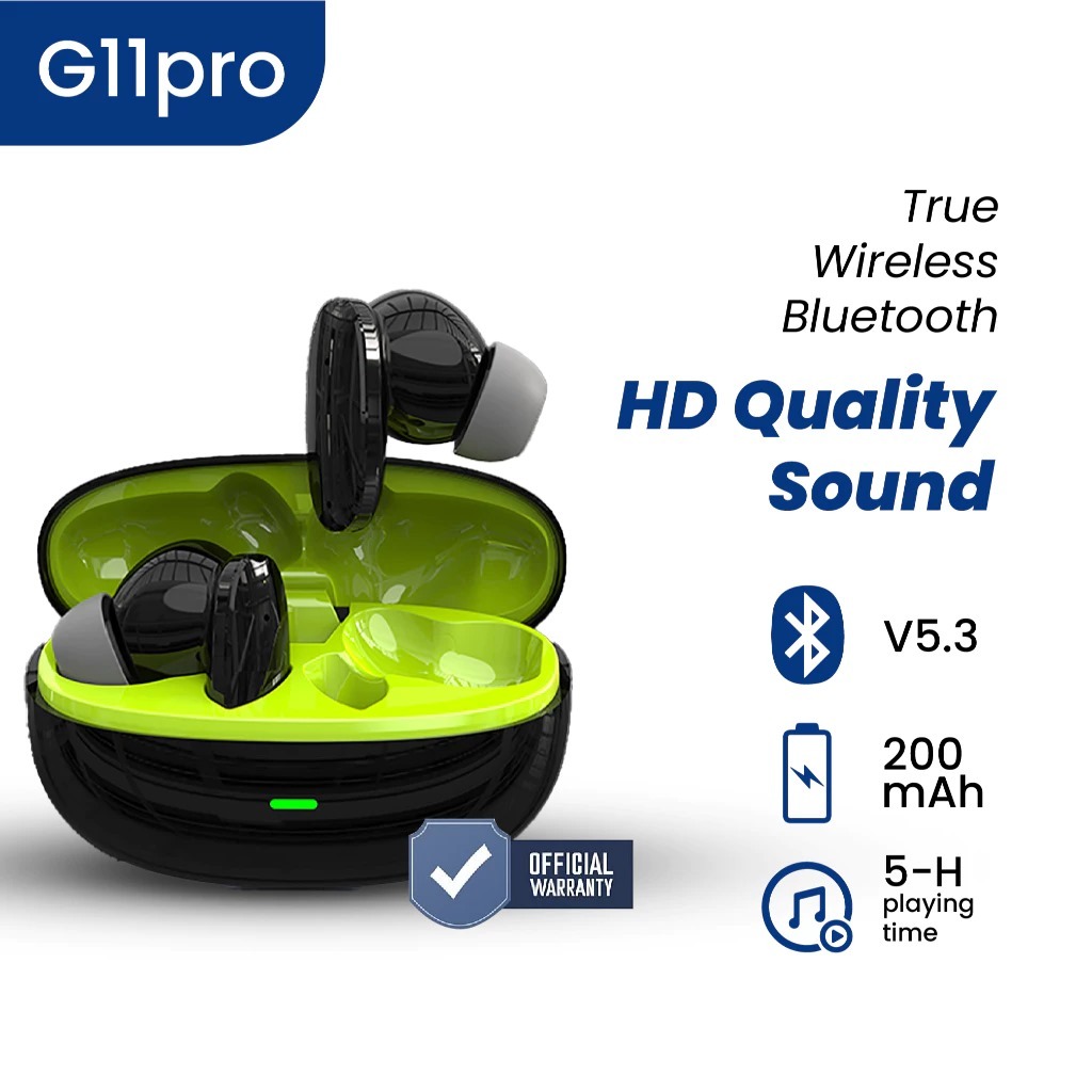 TWS Headsed Bluetooth G11 Pro Wireless Earphone Earbuds HiFi  Audio TWS Bluetooth