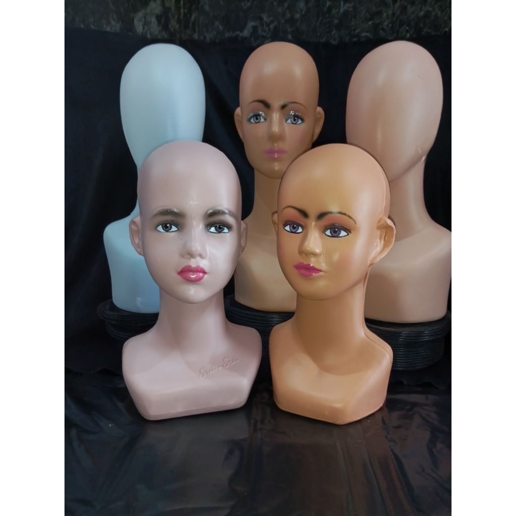 patung manekin kepala, patung kepala hijab, patung kepala cantik, patung kepala dewasa ( cocok untuk