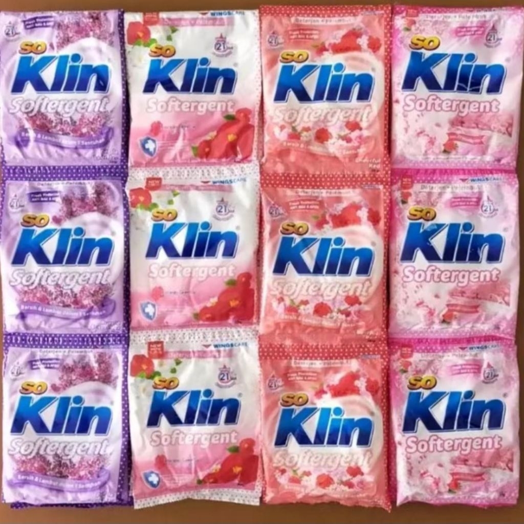 Isi 4 Renceng [24 Sachet] Soklin Softergent 1000an Detergent Bubuk