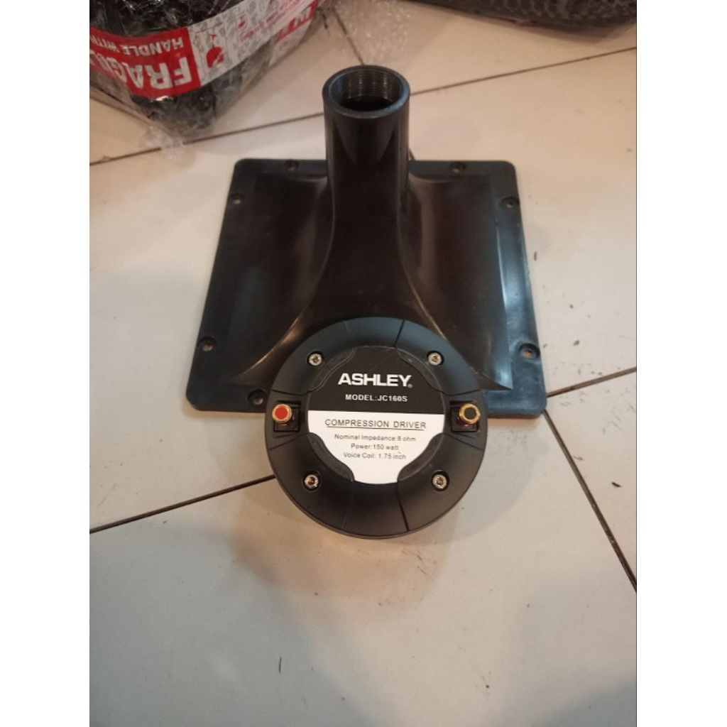 Paket Tweeter Magnet Ashley JC 160 S + Horn/ corong PVC 22x22 Compression Driver Ashley JC160S