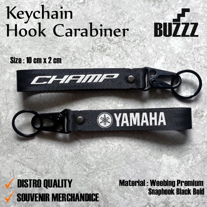 GANTUNGAN KUNCI YAMAHA CHAMP - KEYCHAIN CHAMP - CARABINER  YAMAHA CHAMP - GANTUNGAN KUNCI YAMAHA