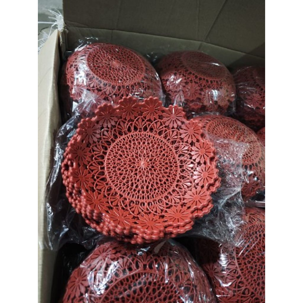 PIRING INGKA BALI GROSIR 22CM / INGKA MAKAN / PIRING PLASTIK / PIRING ROTAN