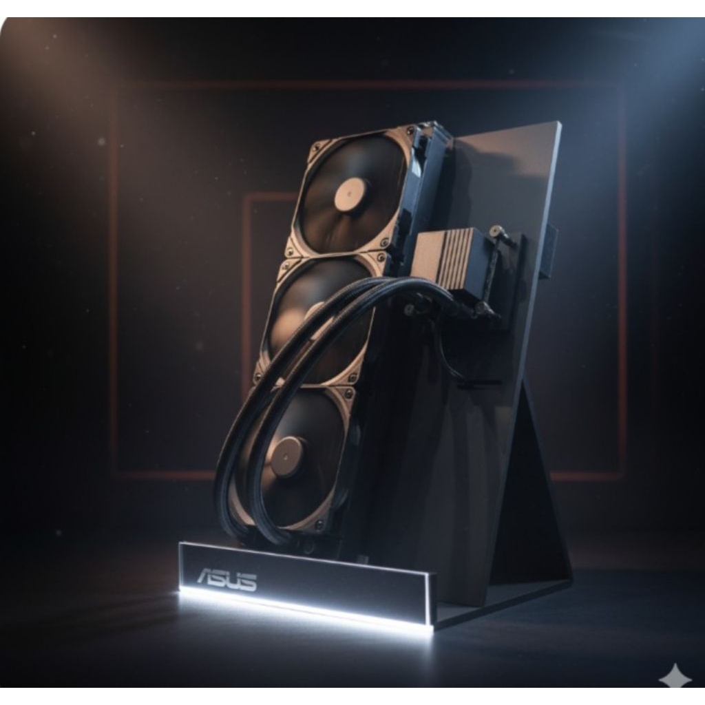 ASUS ProArt LC 360 All-in-one CPU Liquid Cooler with Illuminated System Status Meter and Three Noctu