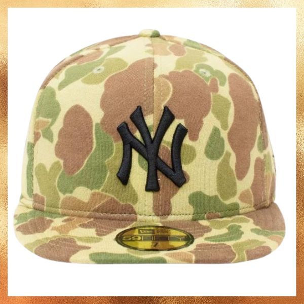 Topi New Era NY New York Yankees Camo 59FIFTY Hat Original