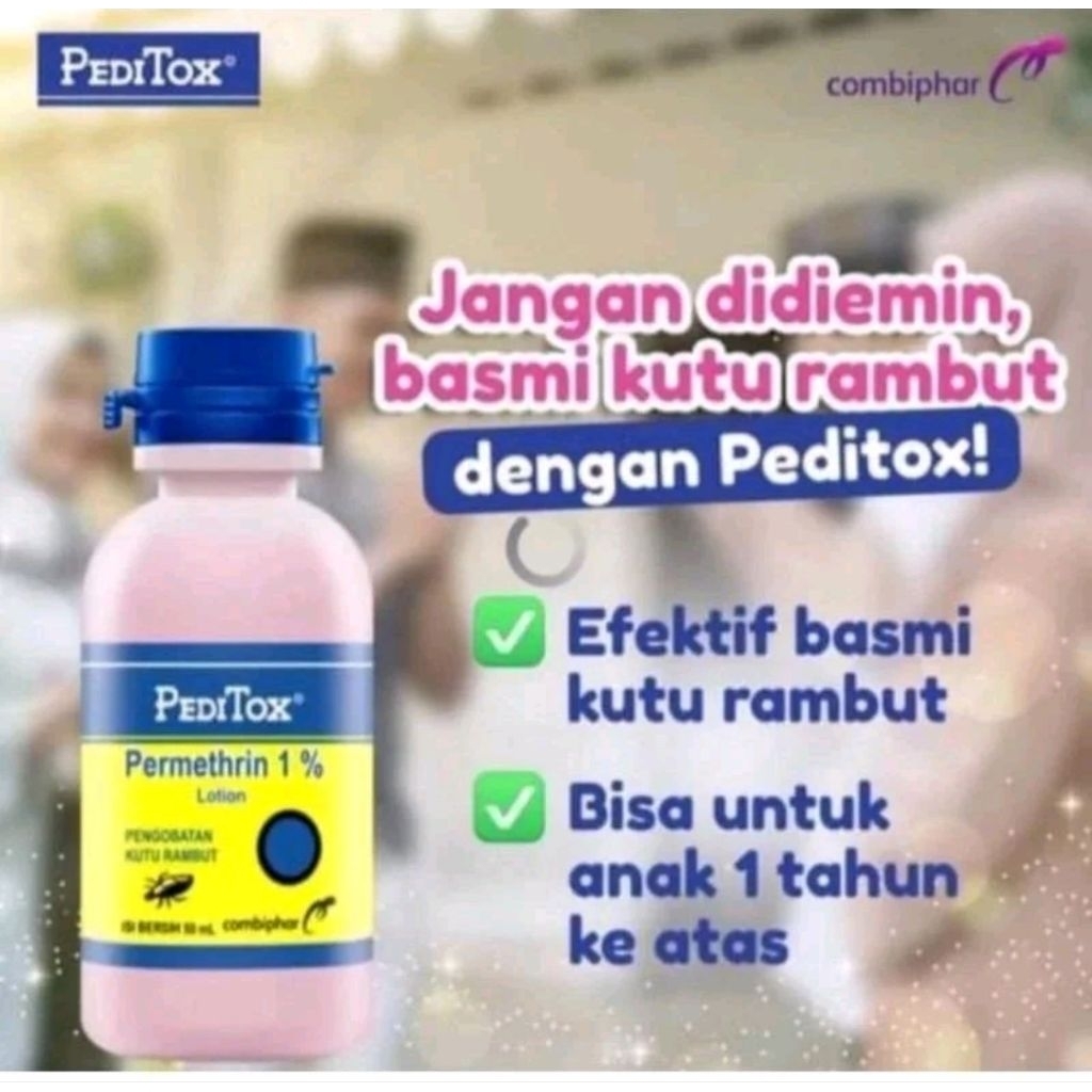 Peditox / Peditok Obat Pembasmi Kutu Rambut Permethrin 1% Lotion