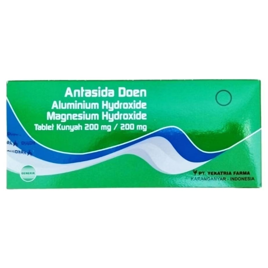 ANTASIDA DOEN Tablet Kunyah (100's /Dus) - YEKATRIA FARMA | Obat Sakit Maag Tablet Kunyah
