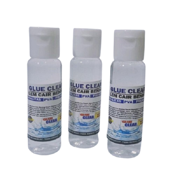 Glue Clear Lem Cair Bening 35ml (seperti lem povinal) Lem PVA Lem Kertas Kraft Karton Pembuatan Slim