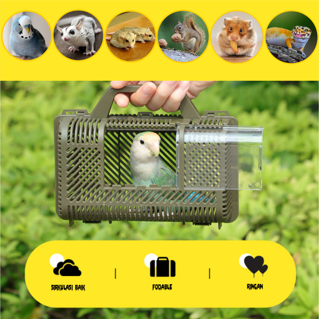 Pet Cargo Pet Carrier Small Kandang Travel Hewan Peliharaan Kecil Tas Pet Jinjing Tas Travel Hewan