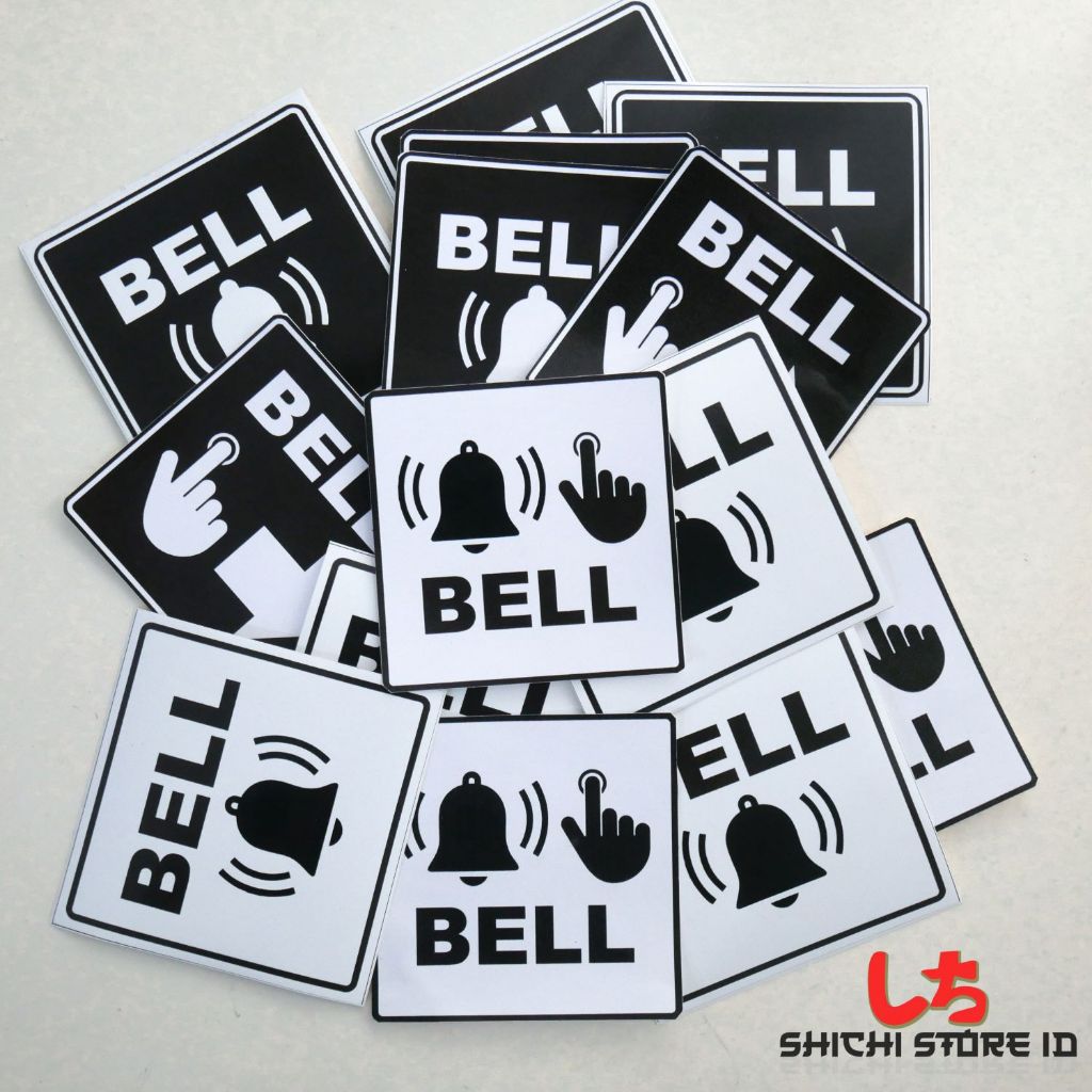 Stiker Die Cut Bell/ Stiker Bell/ Stiker Bel/ Stiker Die Cut Bel