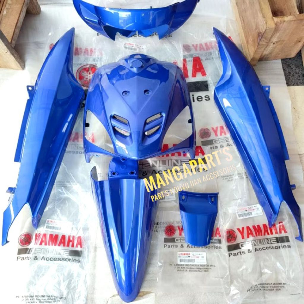 Body halus Mio sporty full biru sporty original Yamaha body Mio biru cover body Mio sporty