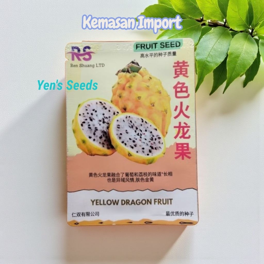 Kemasan Import-Benih Buah Naga Kuning ( 40 Butir )