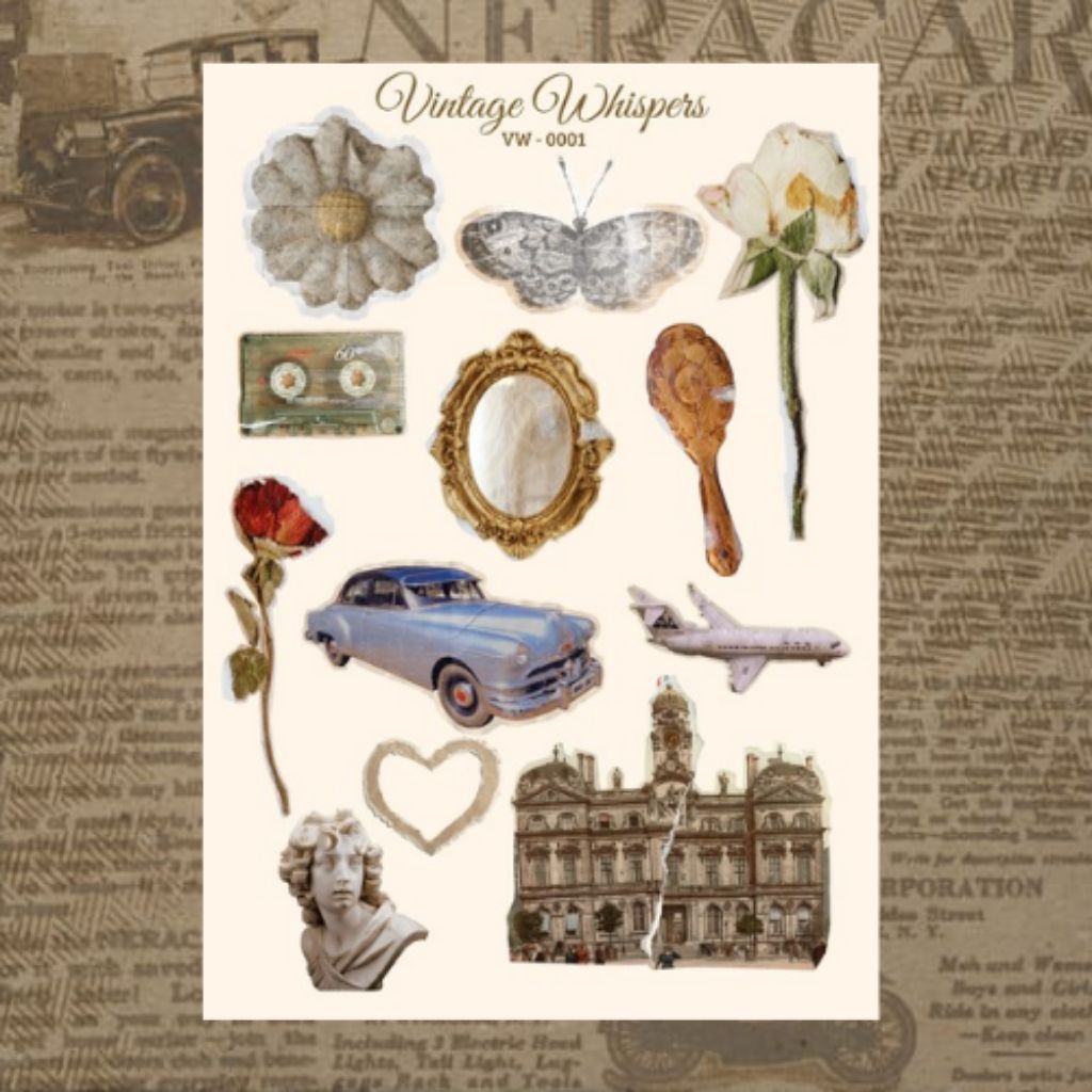Sticker Aesthetic - Vintage Whispers