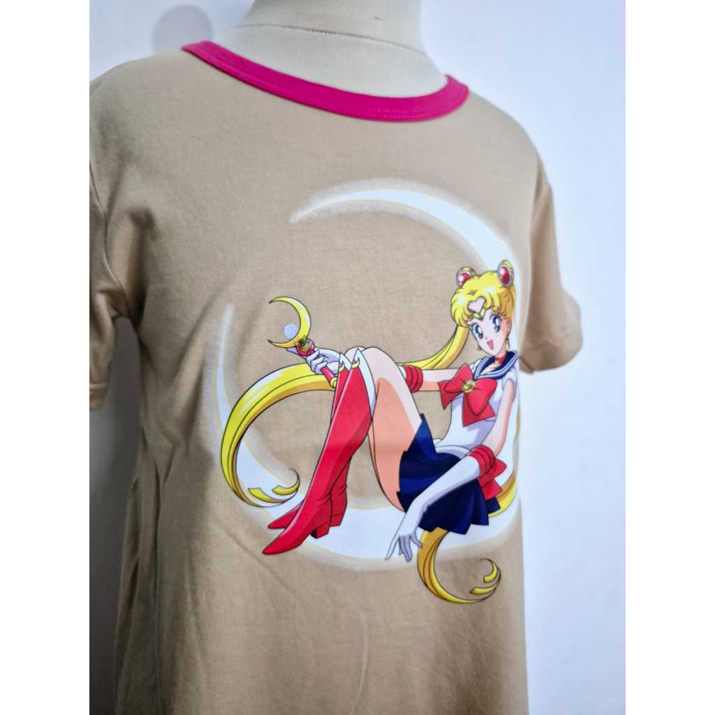 Helo Piyama - Baju Tidur Stelan Kaos Anak Cewek Sailor Moon Bulan Coksu