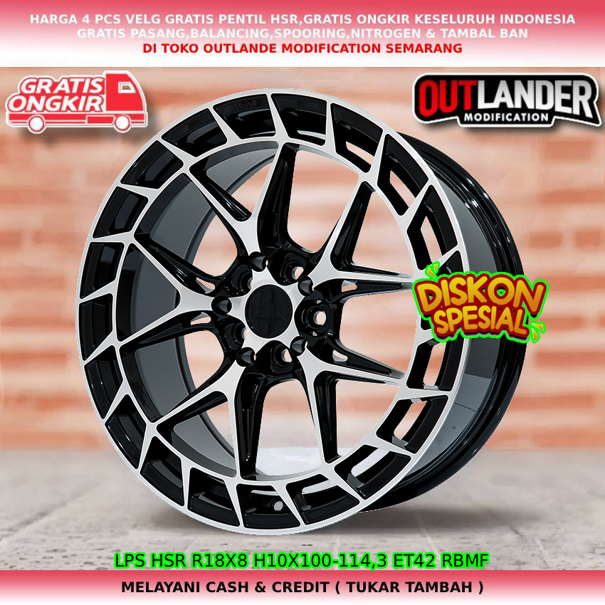 Velg ring18 velg mobil yaris cross| new veloz| new xenia| new livina| dll hsr lps R18