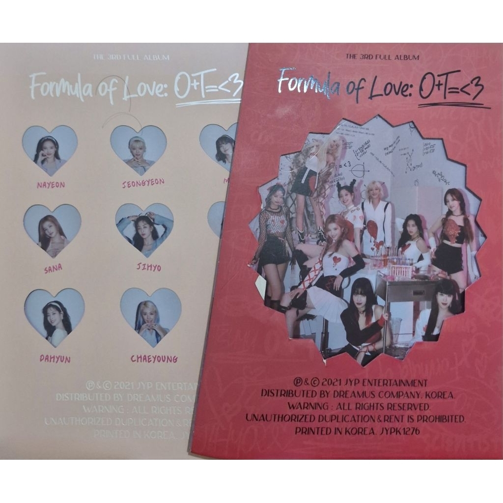 TWICE FORMULA OF LOVE album (FULLSET)
