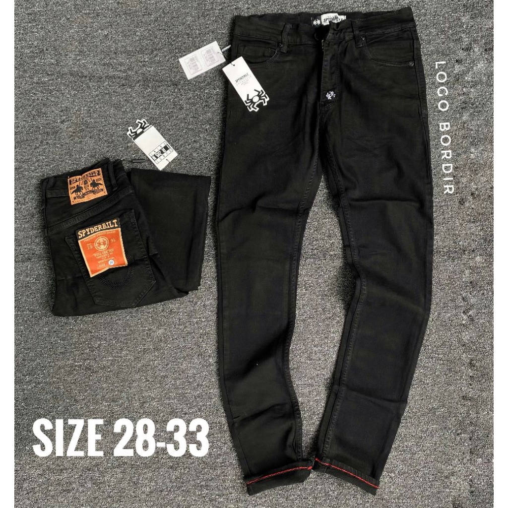 Celana Panjang Jeans Cowok Spyderbilt Kualitas Premium