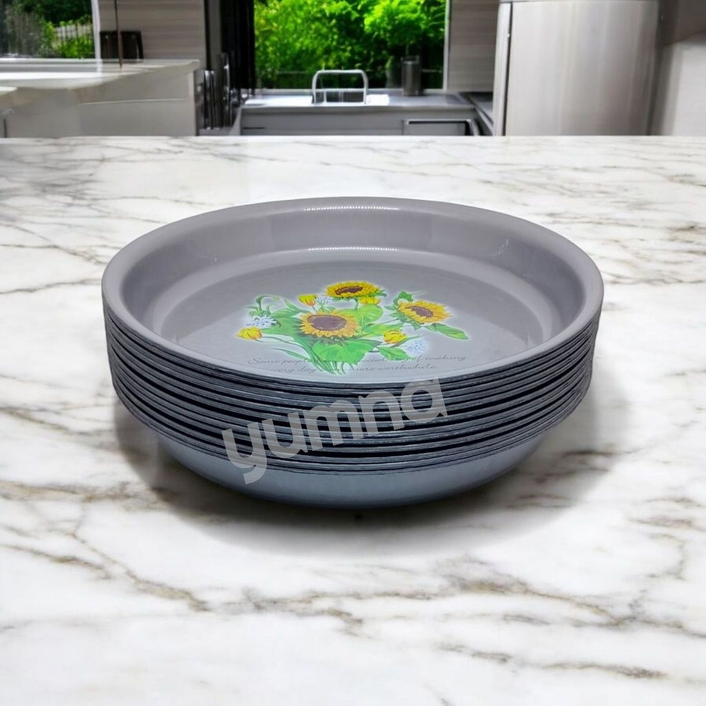 NAMPAN BULAT ABU ABU KARAKTER  1  LUSIN BAKI NAMPAN PLASTIK nampan plastik nampan bulat plastik namp